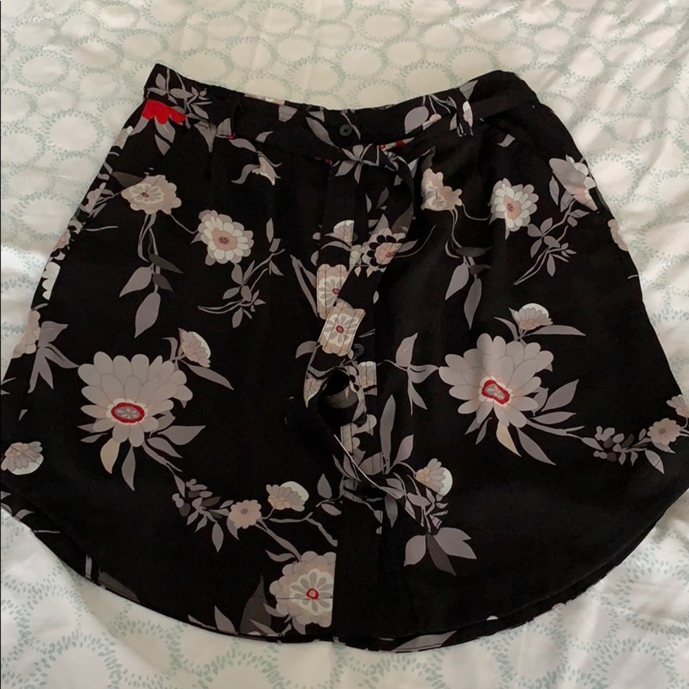 LOFT button down skirt